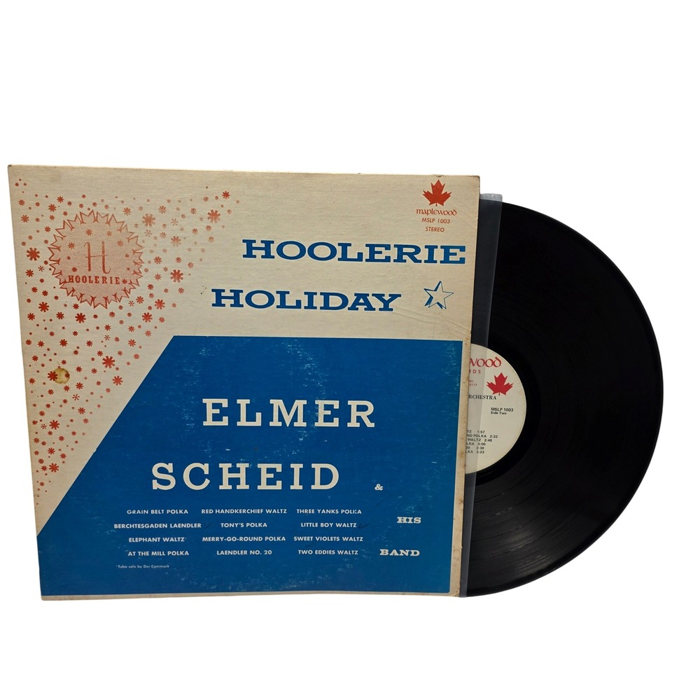 Elmer Scheid His Band Hoolerie Holiday Vinyl LP Maplewood MSLP 1003 Polka Waltz*